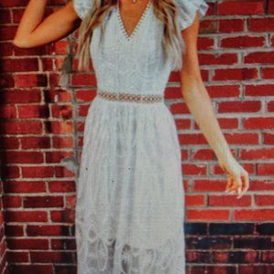 "Take My Hand" Dress white